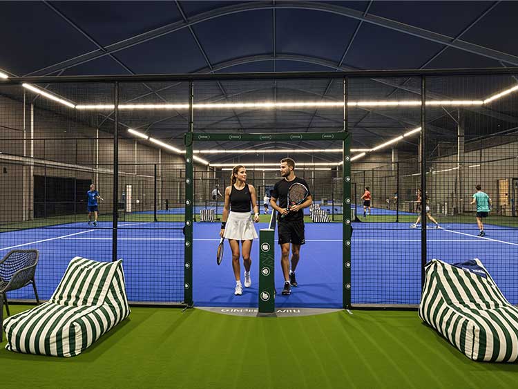 indoor padel courts